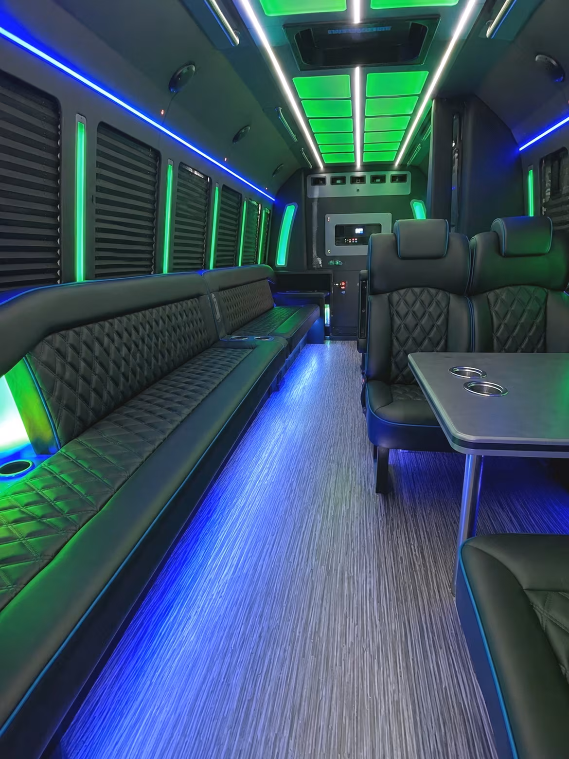 Corona Concert & Music Festival Transportation party bus interior