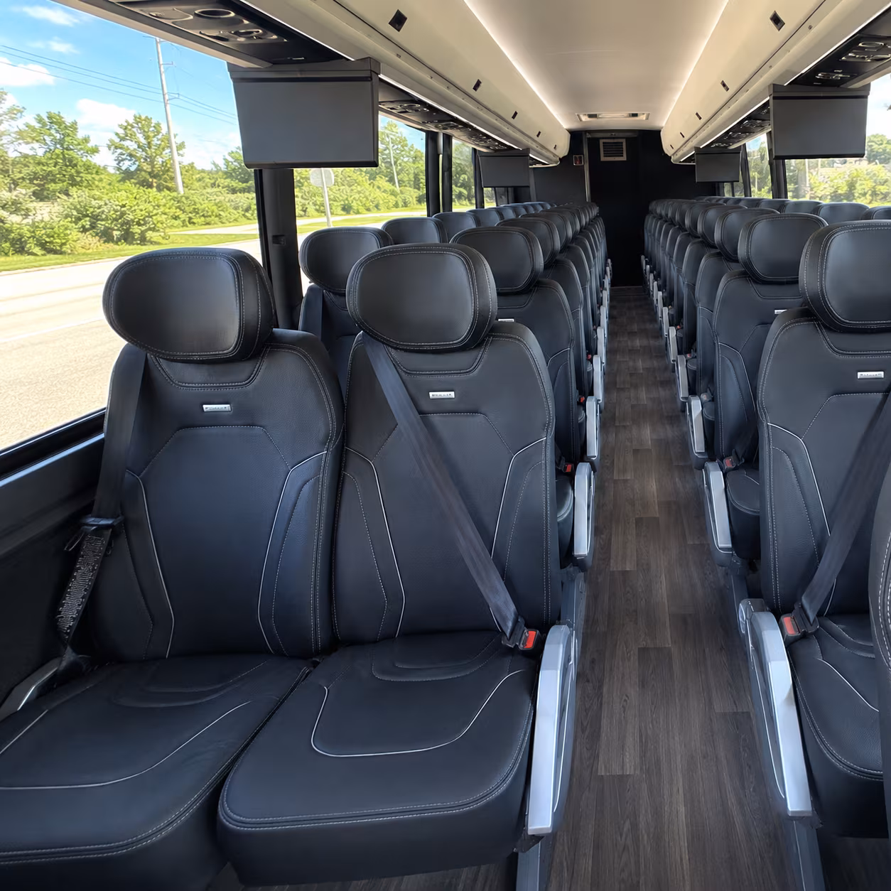 Corona Corporate Transportation party bus exterior