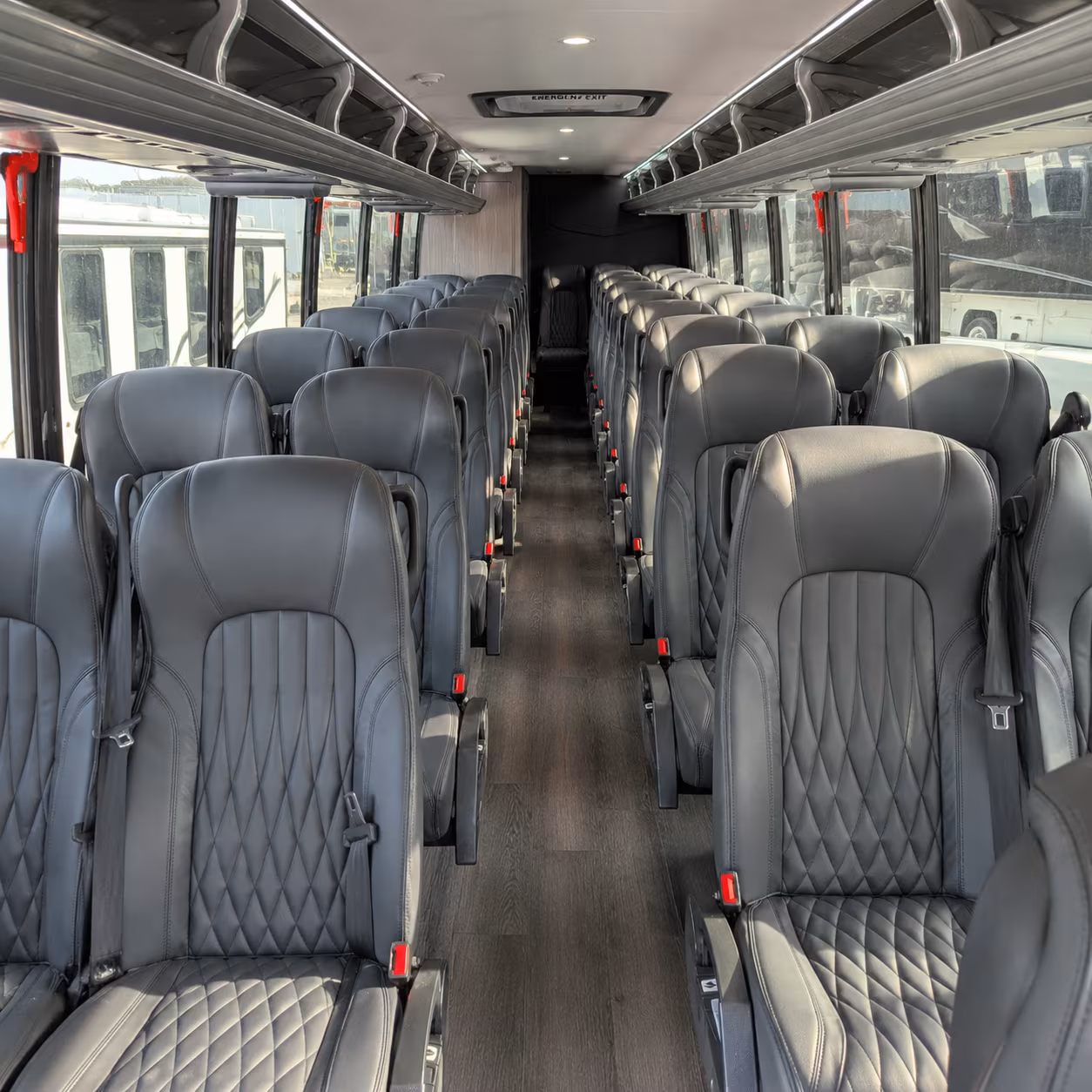 Corona Corporate Transportation party bus exterior