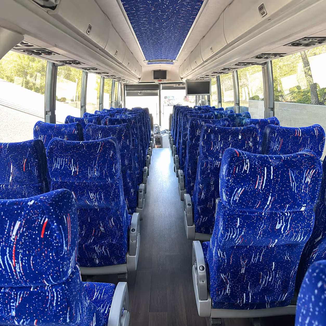 Corona Corporate Transportation party bus exterior