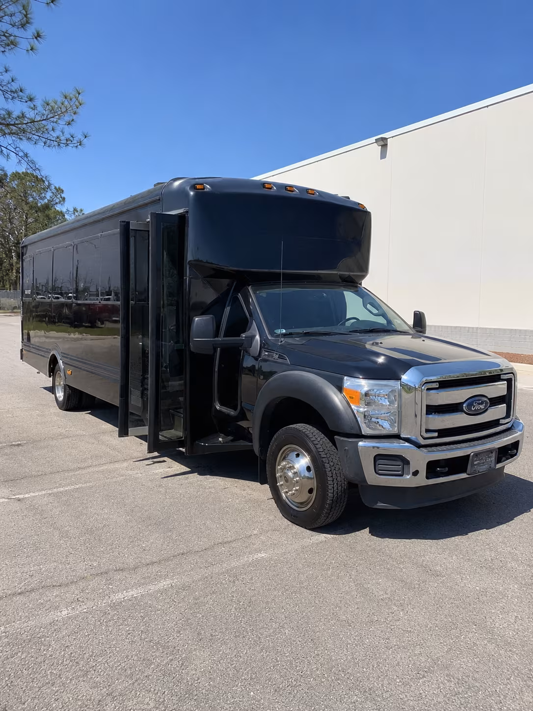 Corona Prom & Homecoming Transportation party bus exterior