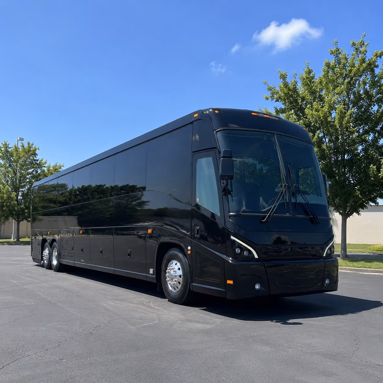 Corona School Event Transportation party bus exterior