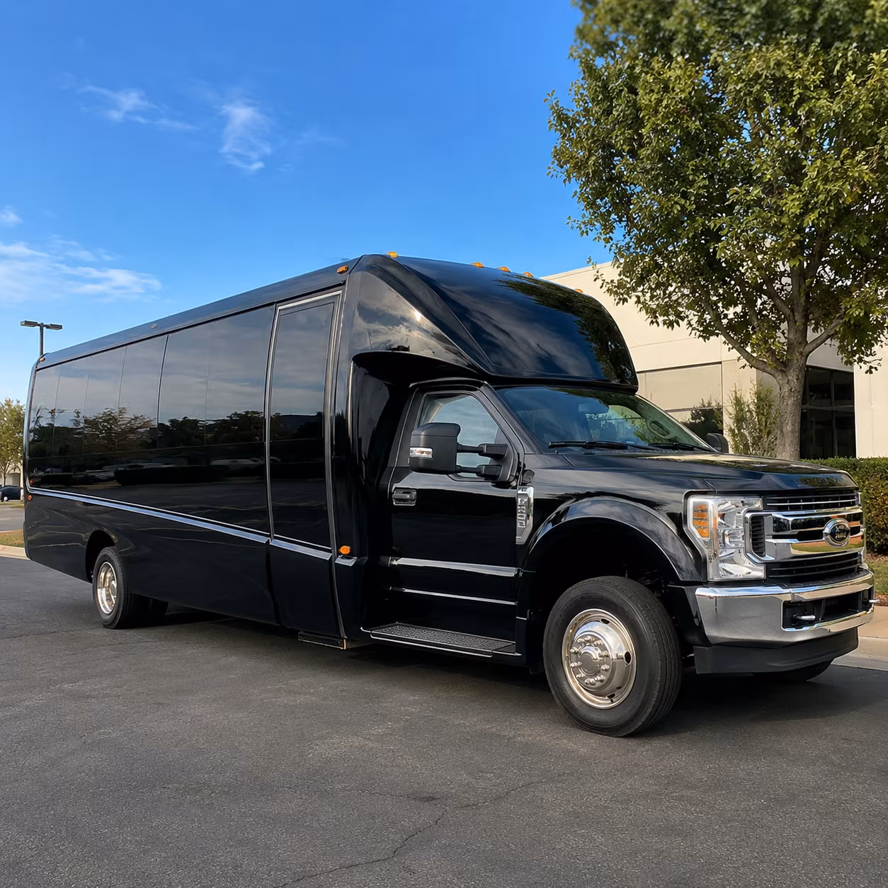 Corona School Event Transportation party bus exterior