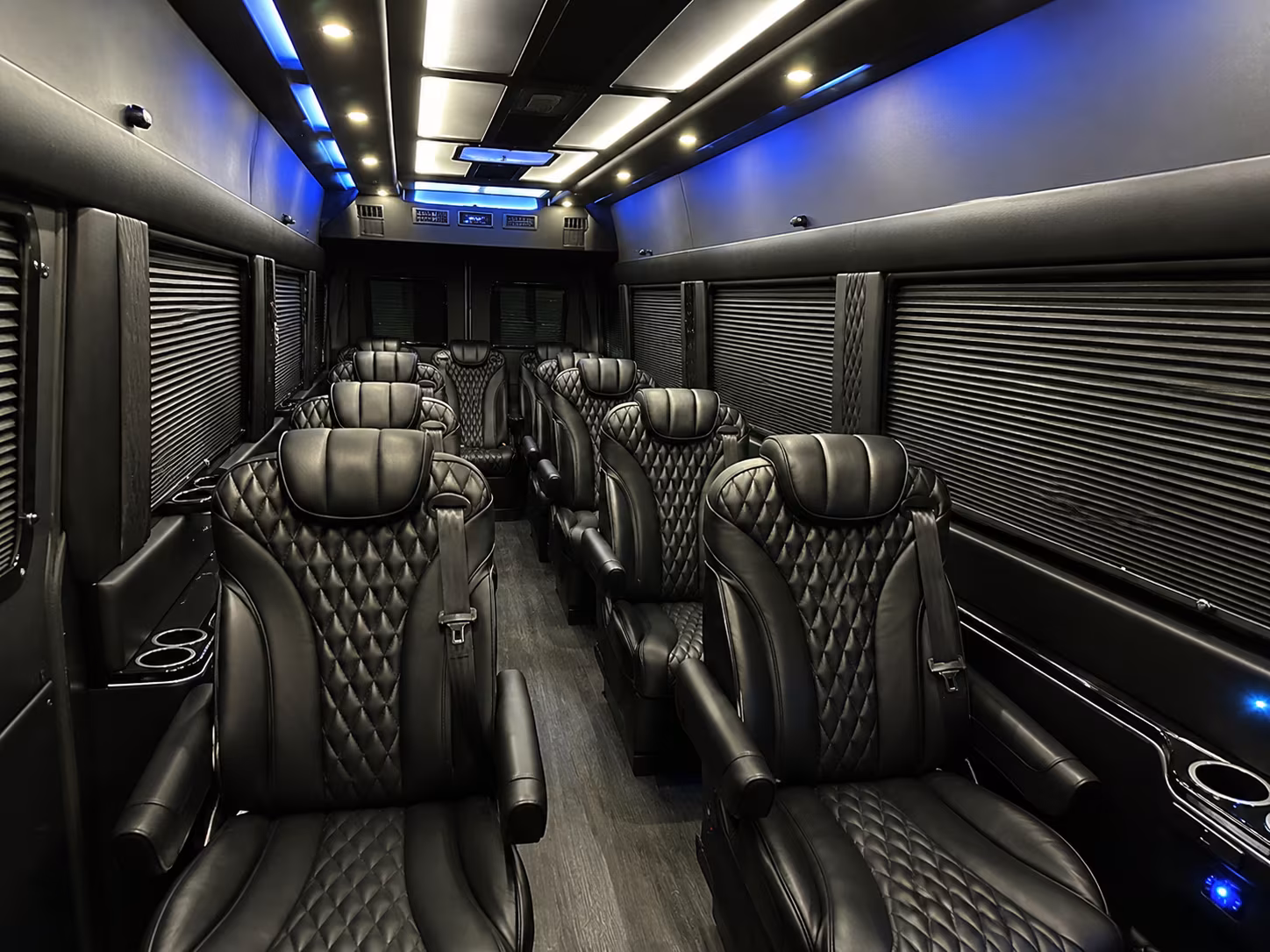 Corona School Event Transportation party bus exterior