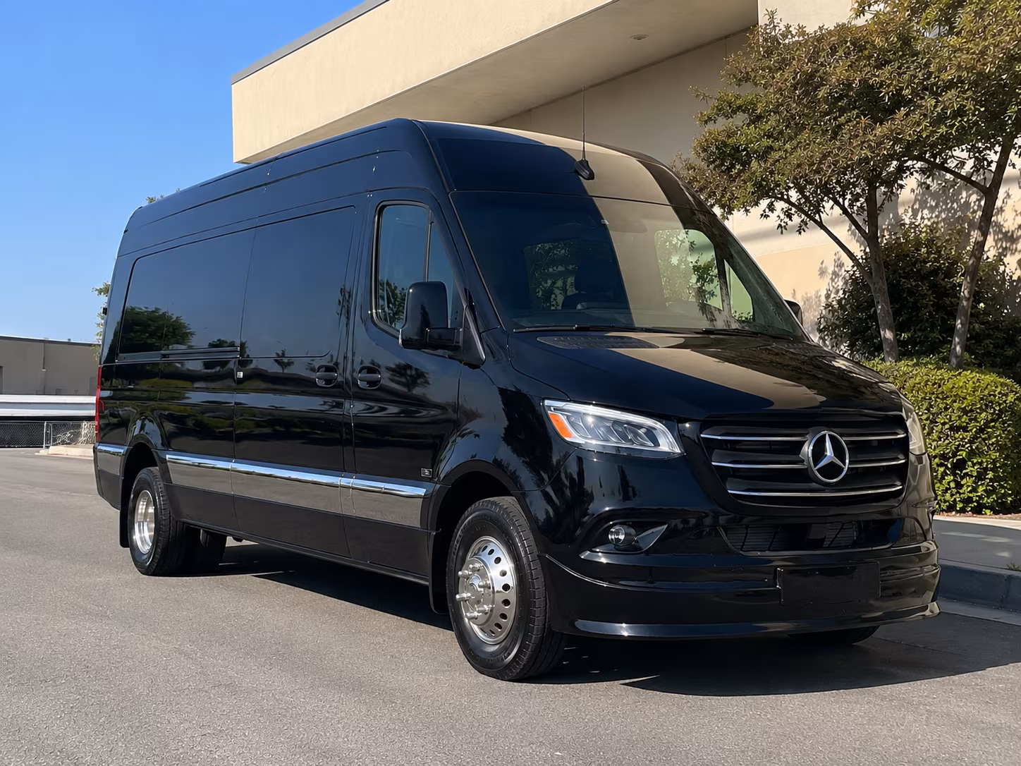 Corona School Event Transportation party bus exterior