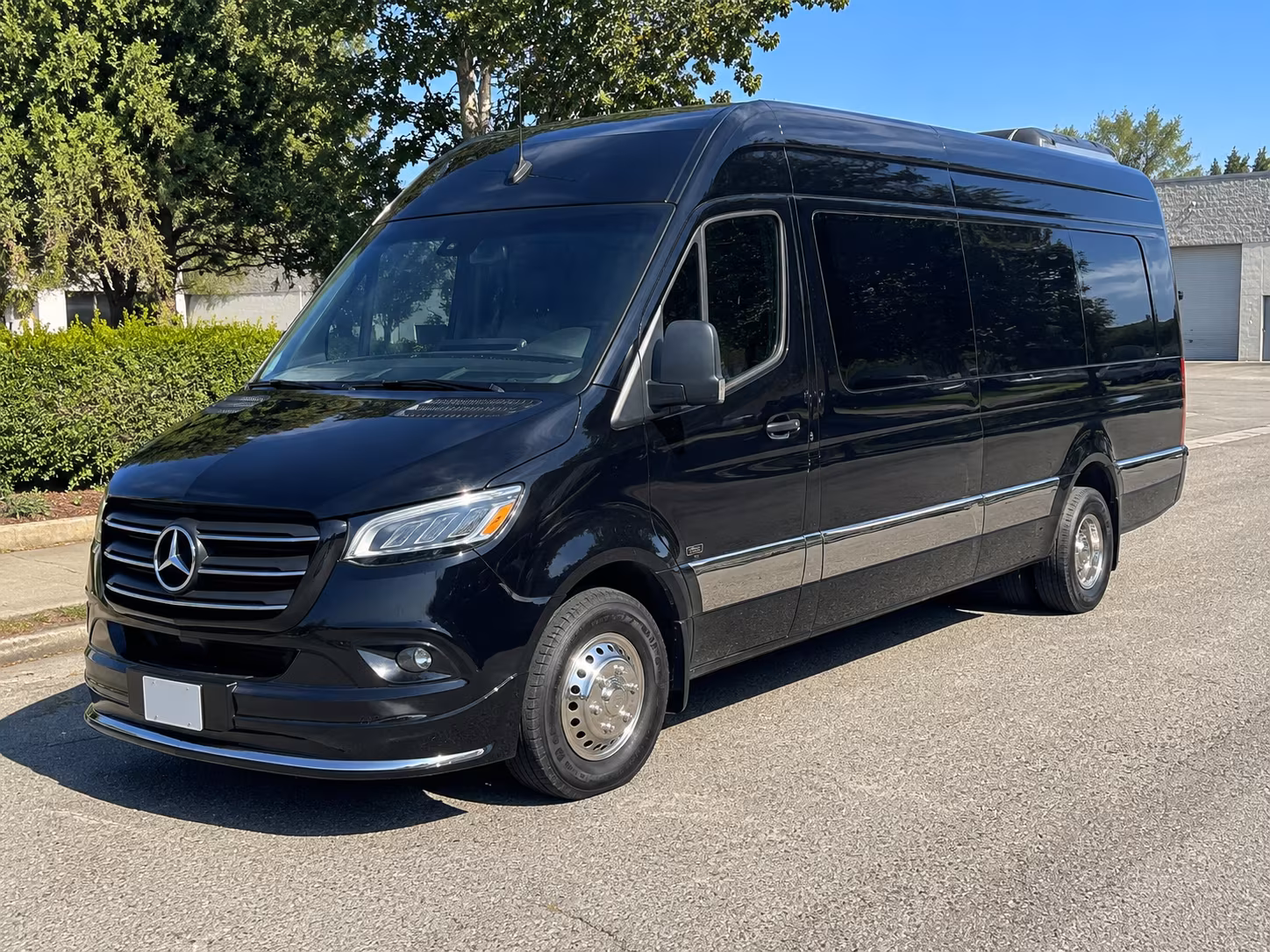 Corona School Event Transportation party bus exterior