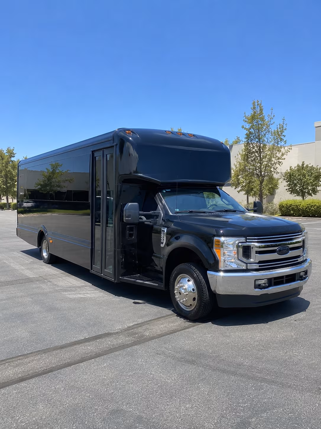 Interior of a party bus rental serving Corona