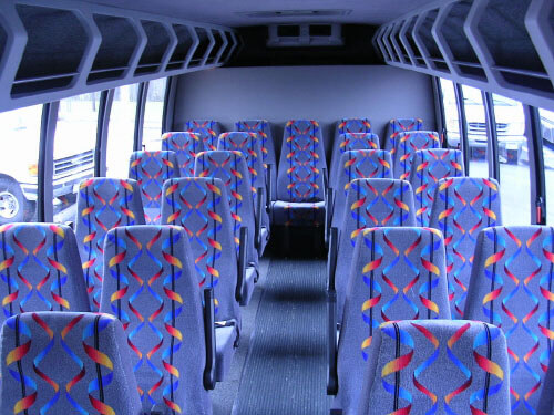 Fullerton 24 Passenger Mini Bus Interior