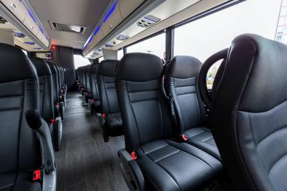 Eastvale 45 Passenger Mini Coach Interior