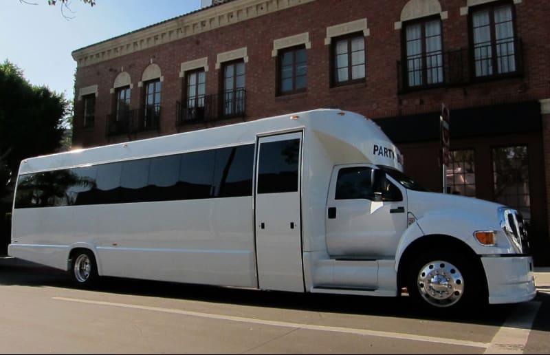 Fontana 30 Passenger Party Bus White