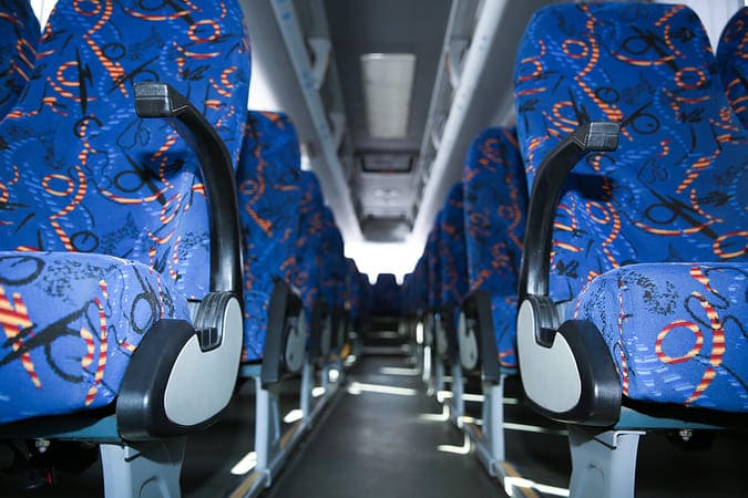 San Bernardino 47-56 Passenger Charter Buses Interior