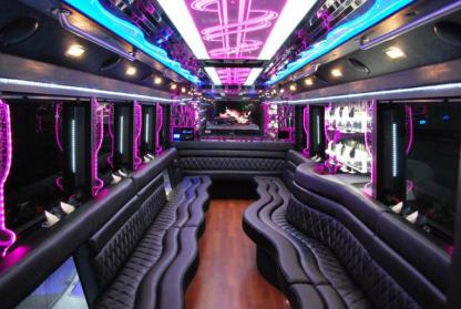 Ontario 50 Passenger Party Bus Interior